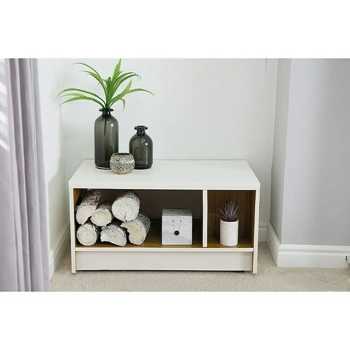 D-c-fix Klebefolie Quadro - Holz, Weiß, 150 x 67,5 cm, Selbstklebend - Stimmungsaufnahme