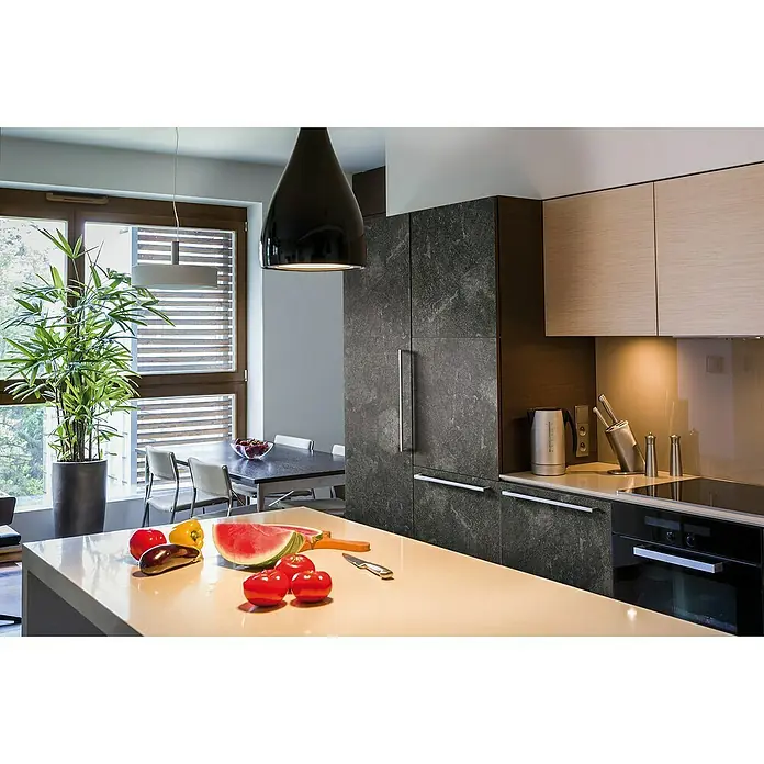 D-c-fix Dekore Betonoptikfolie Avellino - L x B: 200 x 67,5 cm, Avellino, Schwarz, Selbstklebend - Stimmungsaufnahme