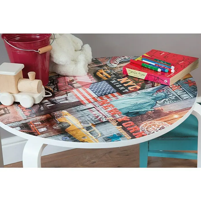 D-c-fix Dekore Designfolie Manhattan - L x B: 200 x 67,5 cm, Manhattan, Bunt, Selbstklebend - Stimmungsaufnahme