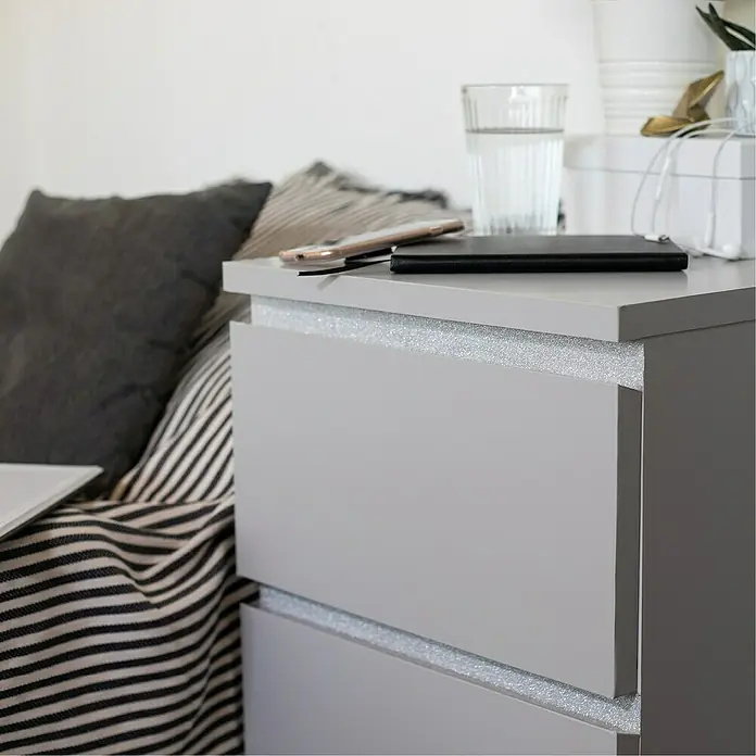 D-c-fix Metalleffektfolie Glitter - 200 x 67,5 cm, Silber, Metallic, Selbstklebend - Stimmungsaufnahme