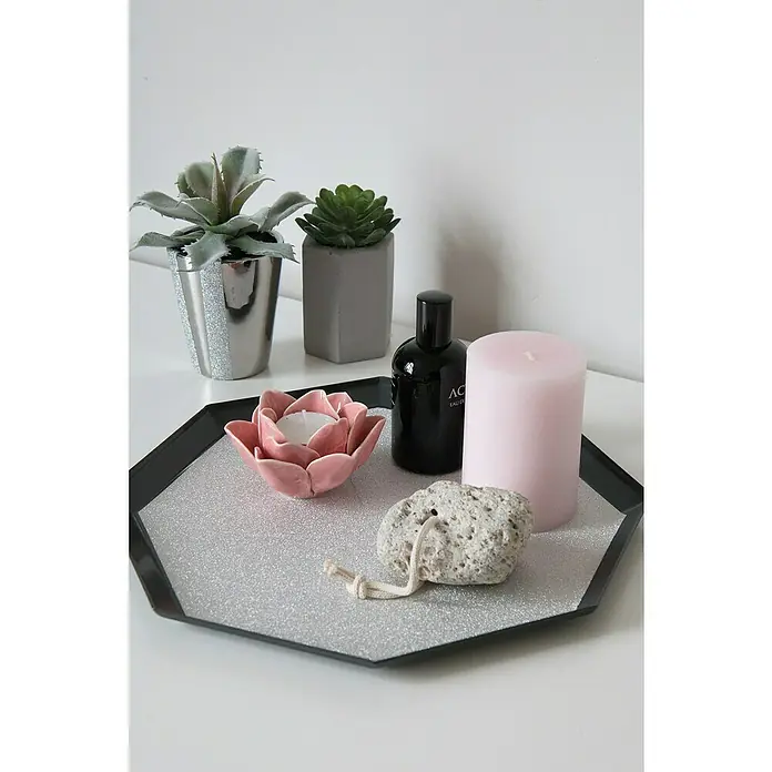 D-c-fix Metalleffektfolie Glitter - 200 x 67,5 cm, Silber, Metallic, Selbstklebend - Stimmungsaufnahme