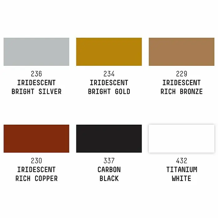 Liquitex Professional Zeichentinten-Set Metallic - Farbig sortiert, 6 Stk. x 30 ml, Flasche