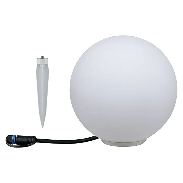 Paulmann Plug & Shine LED-Außenleuchte Globe - 2,8 W, 1-flammig, Warmweiß, IP67 - Vorderansicht