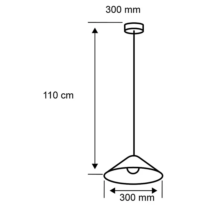 Paulmann Neordic Pendelleuchte Embla - Höhe: 110 cm, Weiß/Gold - Skizze