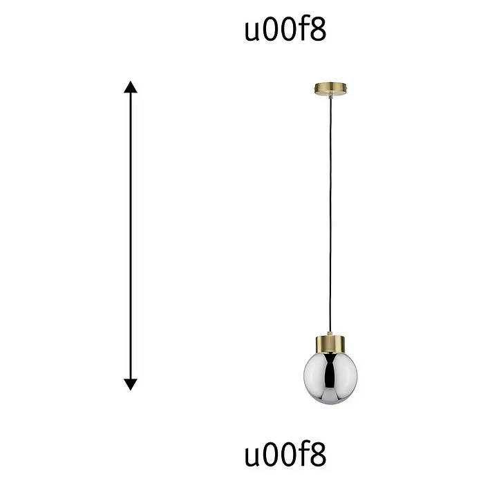 Paulmann Neordic Pendelleuchte Linja - Höhe: 110 mm - Skizze