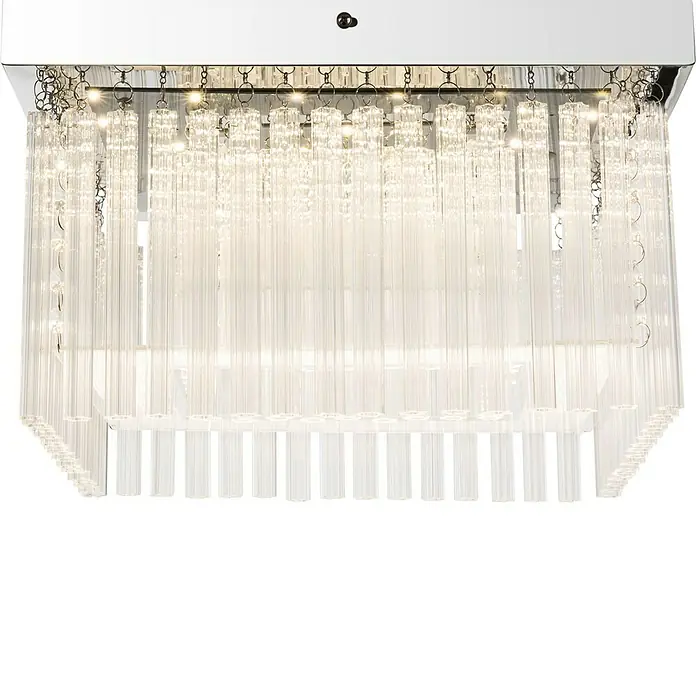 Globo LED-Deckenleuchte Vince - 21 W, L x B x H: 36 x 36 x 23 cm, Chrom, Neutralweiß - Detailaufnahme