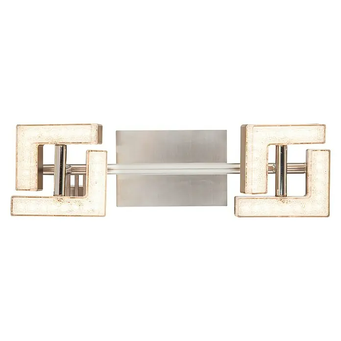 Tween Light LED mennyezeti reflektor Square Crystal - 8 W, Matt nikkel, fehér, átlátszó, Meleg fehér - Alulnézet