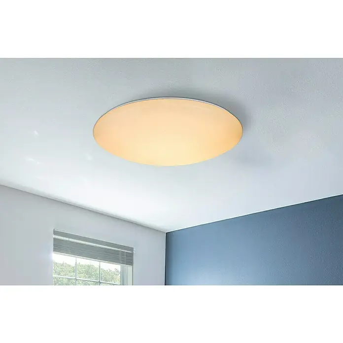 Lavida Led-plafondlamp, rond - 48 W, Ø x h: 490 mm x 12 cm, Wit - Sfeeropname