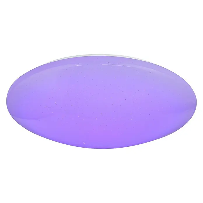 Lavida Led-plafondlamp, rond - 48 W, Ø x h: 490 mm x 12 cm, Wit - Vooraanzicht
