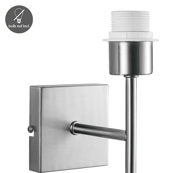 Home Sweet Home Wandleuchte Mati - 40 W, L x B x H: 12 x 10 x 18 cm, Stahl matt, E27 - Detailaufnahme