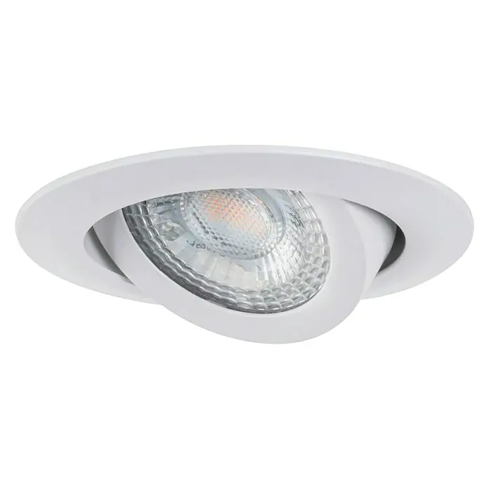 Paulmann LED-Einbauleuchten-Set Stepdim - 6 W, Weiß, 3 Stk., Warmweiß, 8,2 cm - Vorderansicht