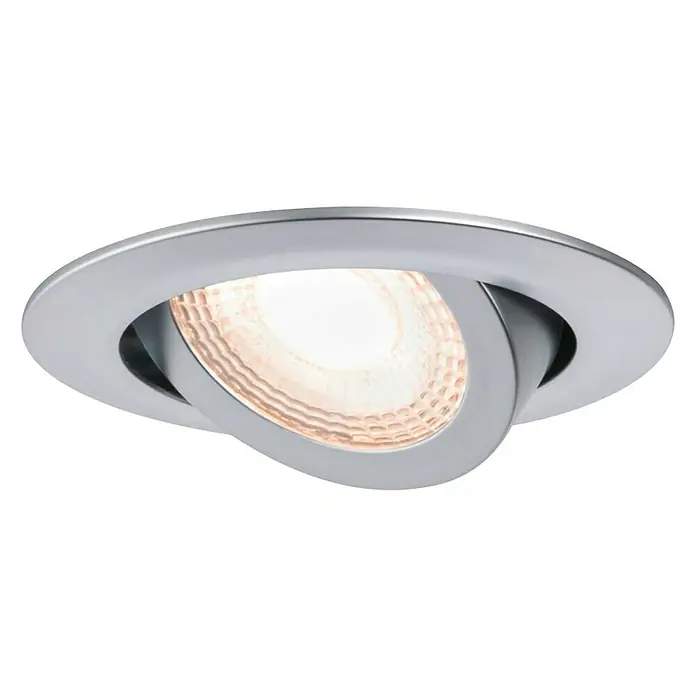 Paulmann LED-Einbauleuchten-Set Stepdim - 6 W, Chrom, 3 Stk., Warmweiß, 8,2 cm - Vorderansicht