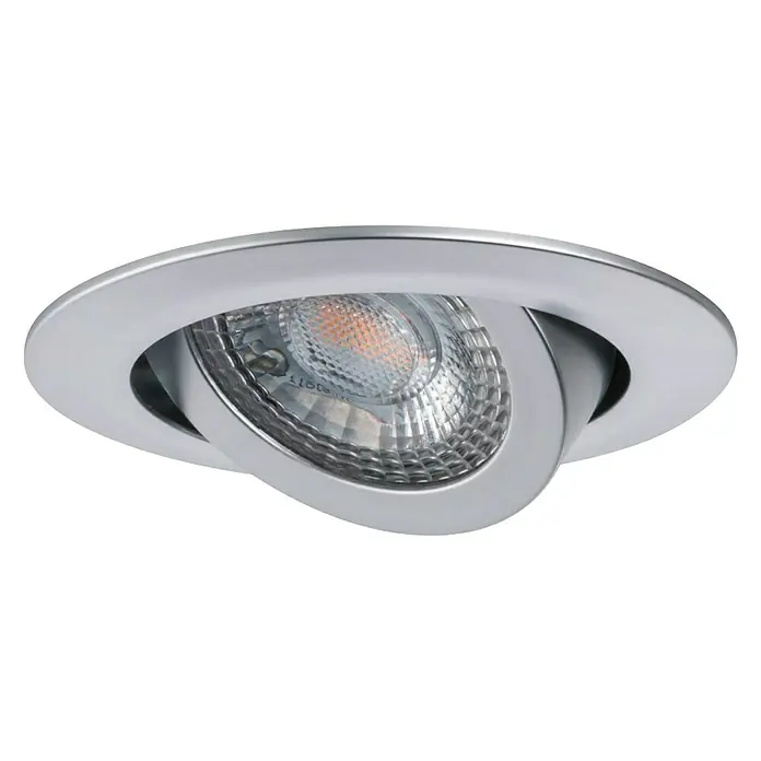 Paulmann LED-Einbauleuchten-Set Stepdim - 6 W, Chrom, 3 Stk., Warmweiß, 8,2 cm - Vorderansicht