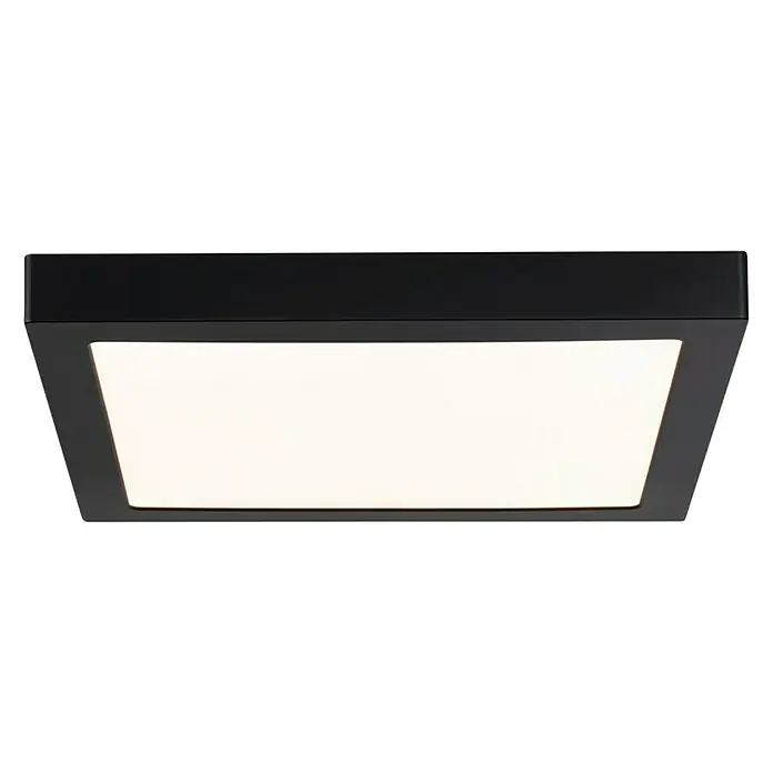 Paulmann LED-Panel Abia - 22 W, L x B x H: 30 x 30 x 3 cm, Schwarz, Warmweiß - Vorderansicht