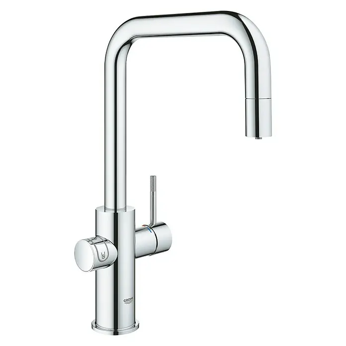 Grohe Standventil Blue Home - U-Auslauf, CO2-Messung, Chrom - Diagonale Ansicht