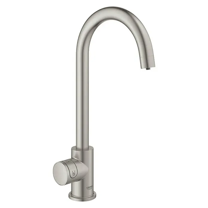 Grohe Standventil Blue Home Mono - C-Auslauf, CO2-Messung, Supersteel - Diagonale Ansicht
