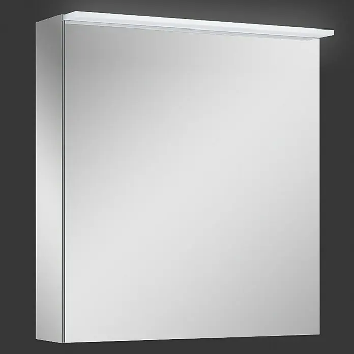 Riva Look LED-Spiegelschrank - B x H: 60 x 64,8 cm, Mit Beleuchtung, Spanplatte, Farblos - Anwendungsbeispiel