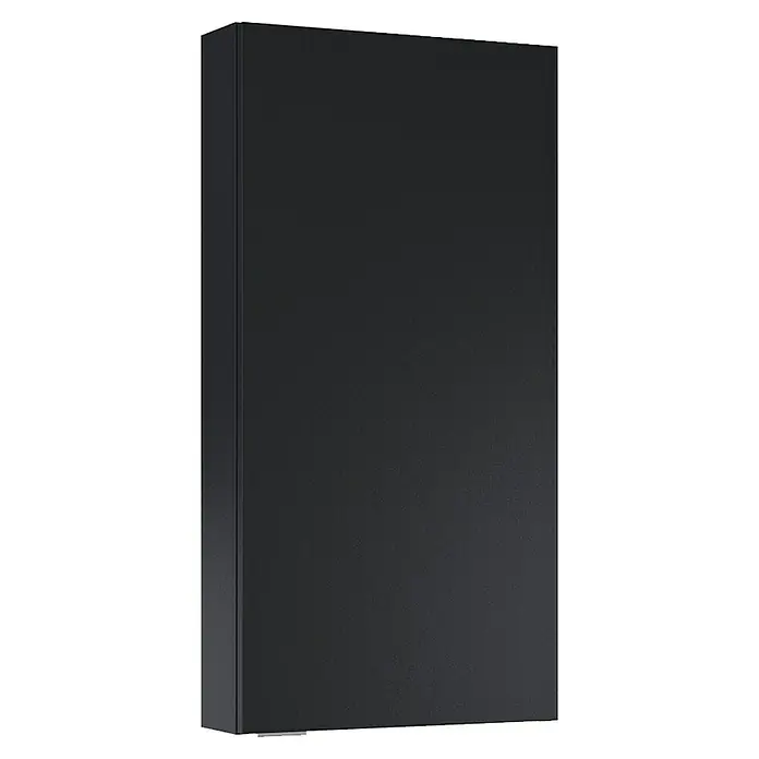 Riva Vulcano Hängeschrank - 40 x 12,6 x 80 cm, Schwarz - Diagonale Ansicht