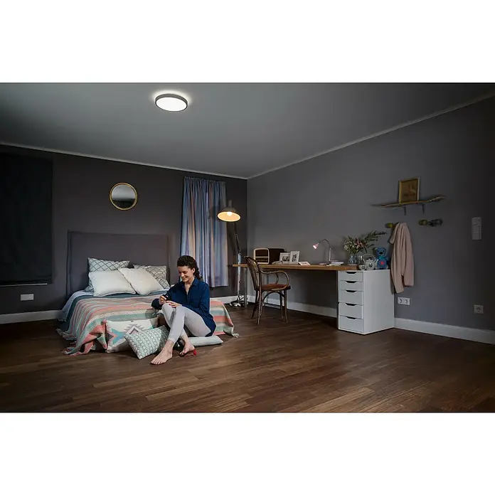 Ledvance LED-Deckenleuchte rund Silara - 16 W, Ø x H: 300 x 85 mm, Neutralweiß - Anwendungsbeispiel