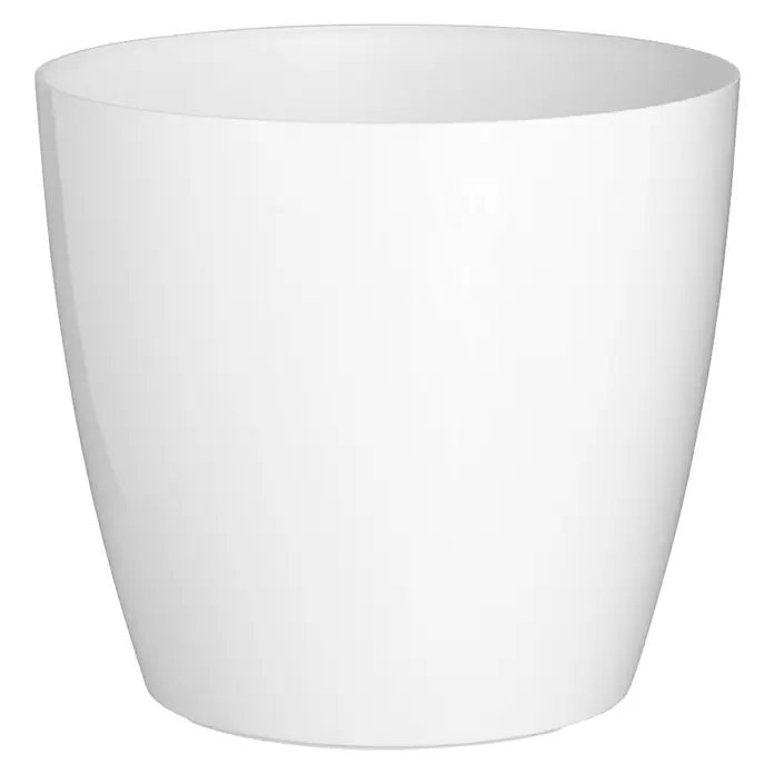 Artevasi San Remo Übertopf rund San Remo - Außenmaß (Ø x H): 20 x 18 cm, Weiß - Vorderansicht