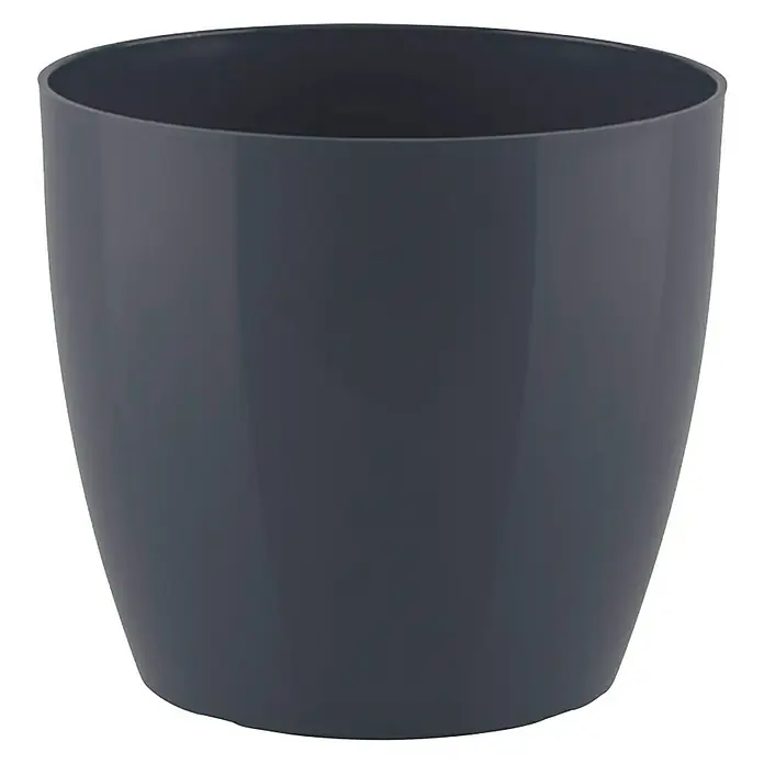 Artevasi San Remo Übertopf rund San Remo - Außenmaß (Ø x H): 30 x 27,3 cm, Anthrazit - Vorderansicht