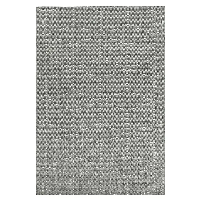 Outdoor-Teppich Planus - Dunkelgrau, 170 x 120 cm, 100 % Polypropylen - Ansicht von oben