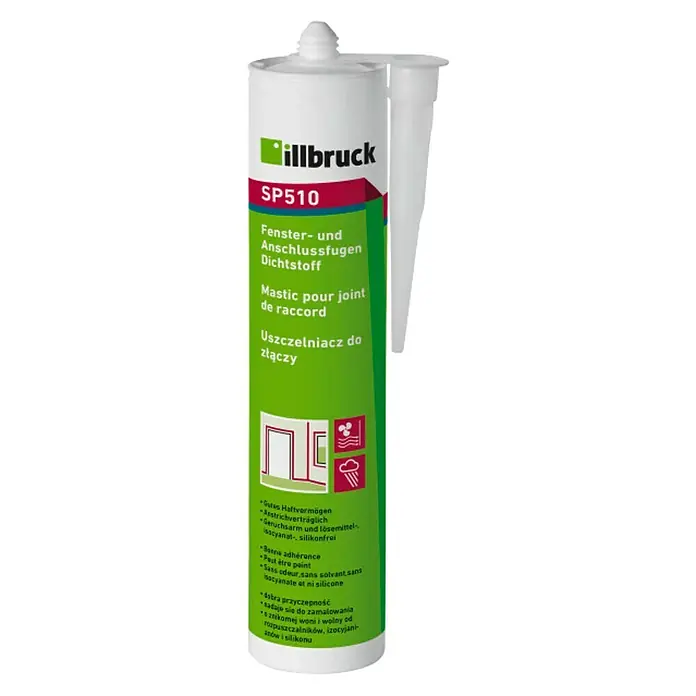 Illbruck Fugendichtstoff SP510 - 310 ml, Weiß, Hybrid-Dichtstoff - Vorderansicht