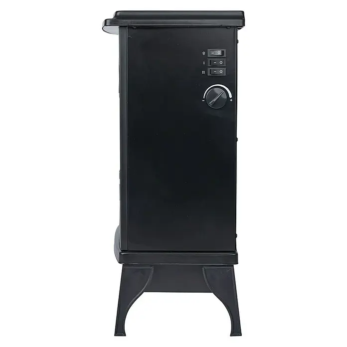 Voltomat HEATING Elektrischer Kamin - Schwarz, 2.000 W - Rechte Seitenansicht