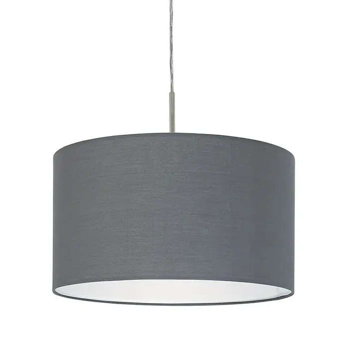 Eglo Pasteri Pendelleuchte rund - Durchmesser: 380 mm, Farbe Schirm: Grau - Detailaufnahme
