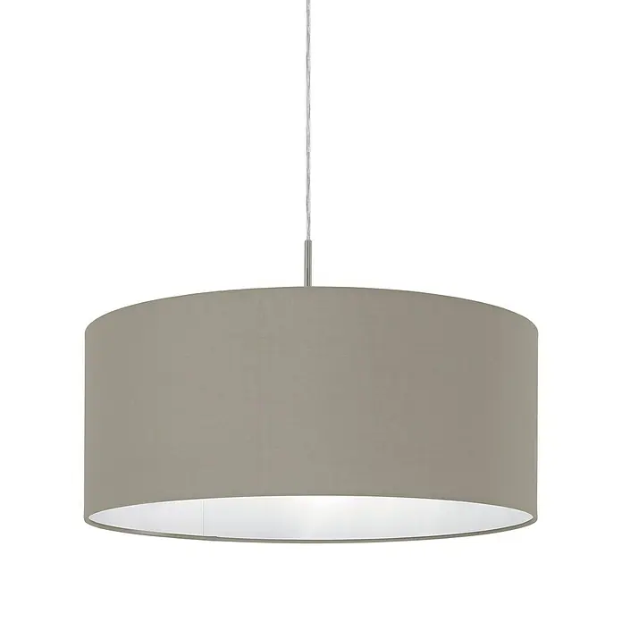 Eglo Pasteri Pendelleuchte rund - Durchmesser: 530 mm, Farbe Schirm: Taupe - Detailaufnahme