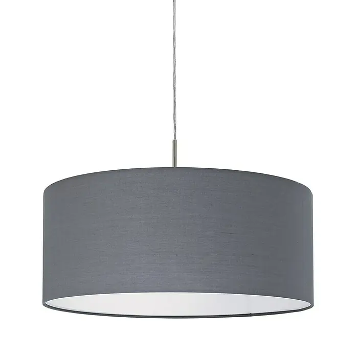 Eglo Pasteri Pendelleuchte rund - Durchmesser: 530 mm, Farbe Schirm: Grau - Detailaufnahme