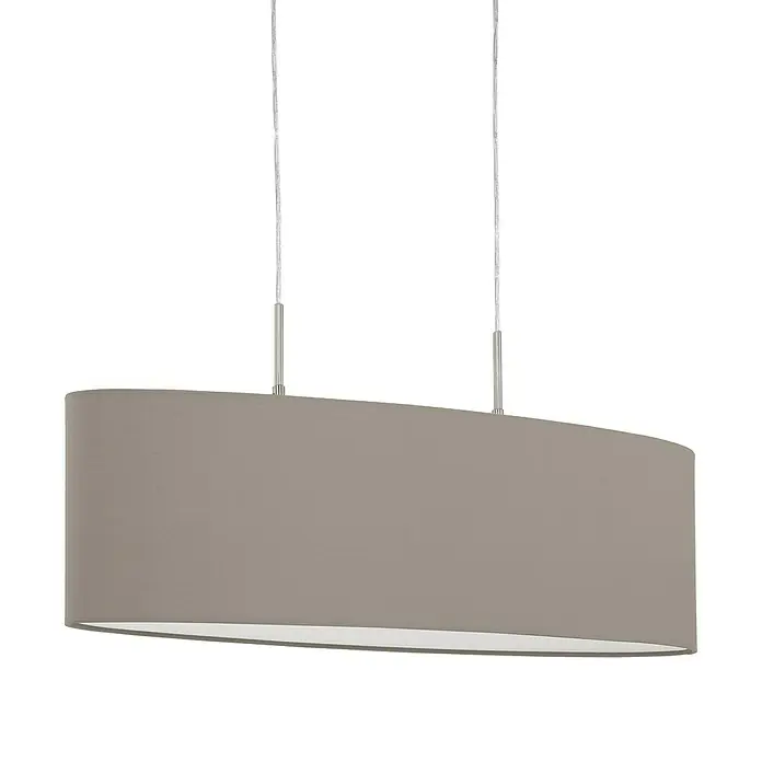 Eglo Pasteri Pendelleuchte - Breite: 75 cm, Farbe Schirm: Taupe - Detailaufnahme