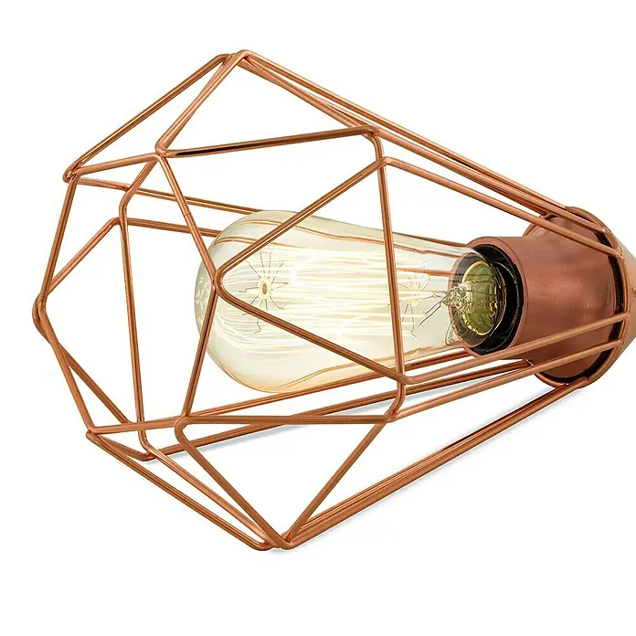 Eglo Tarbes Tischleuchte - 60 W, L x B x H: 26,5 x 26,5 x 17,5 cm, Kupfer, E27 - Detailaufnahme