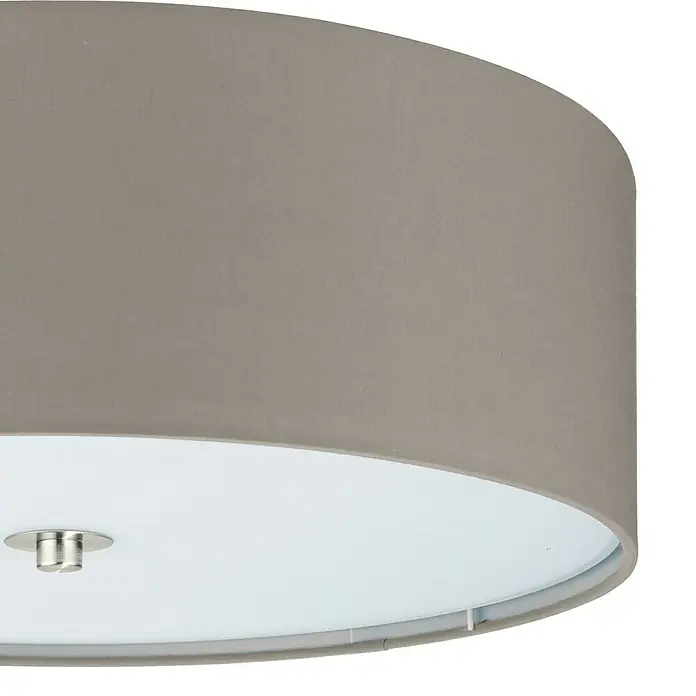 Eglo Pasteri Deckenleuchte rund - 180 W, Nickel matt, E27 - Detailaufnahme