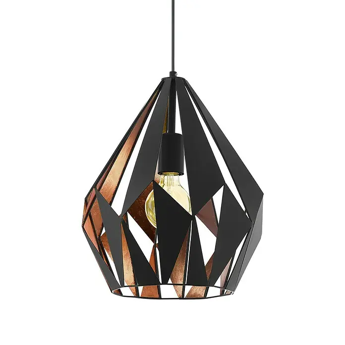 Eglo Carlton 1 Pendelleuchte rund Carlton 1 - Höhe: 110 cm - Detailaufnahme