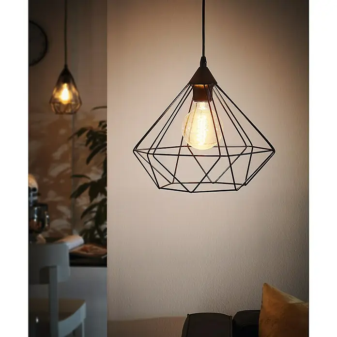 Eglo Tarbes Pendelleuchte rund - Höhe: 110 cm, Durchmesser: 325 mm - Stimmungsaufnahme