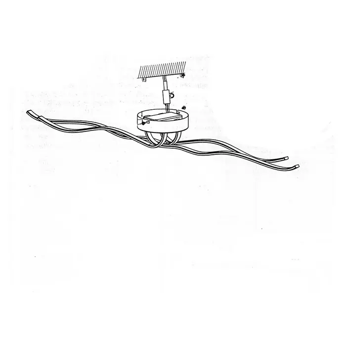 Eglo LED-Wand- & Deckenleuchte Roncade - 40 W, L x B x H: 116 x 18 x 7,5 cm, Chrom, Warmweiß - Skizze
