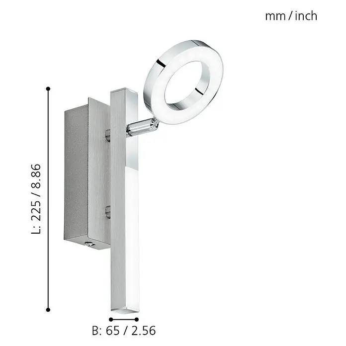 Eglo LED-Deckenstrahler Cardillio 1 - Warmweiß - Skizze