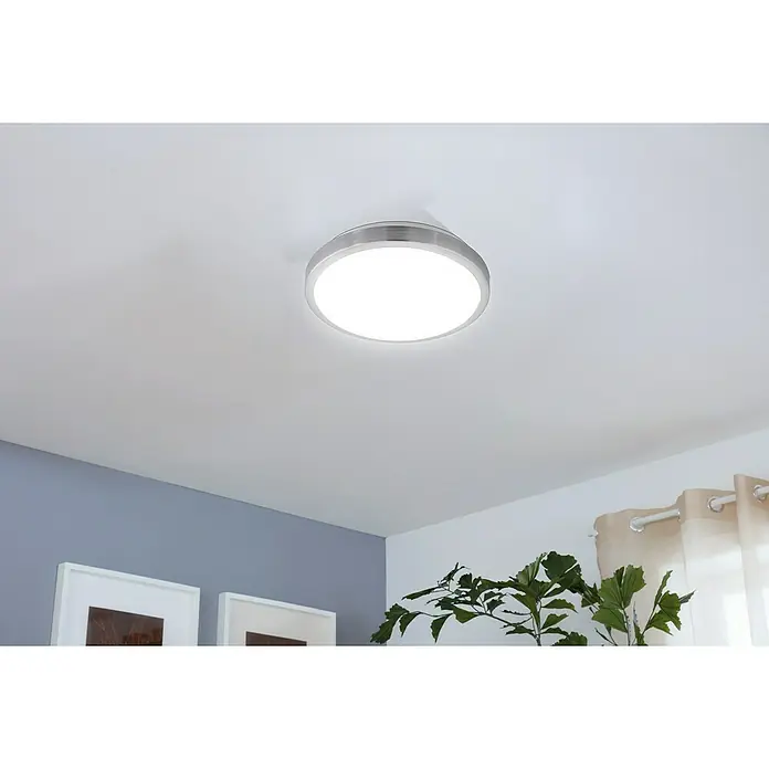 Eglo LED-Wand- & Deckenleuchte Competa 1 - 22 W, Weiß/Silber, 325 mm - Stimmungsaufnahme