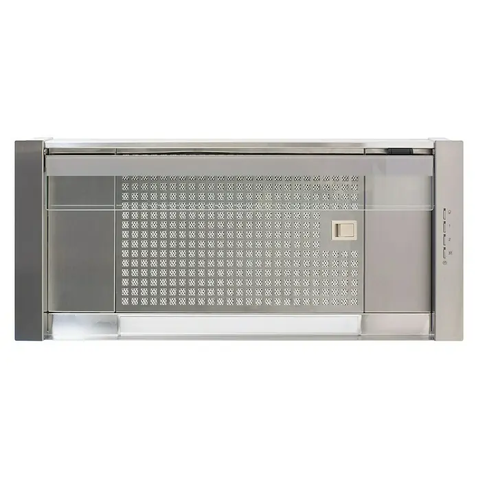 Cata Campana integrable Corona X 70 - Ancho: 69,5 cm, Potencia de aire máx.: 850 m³/h, Acero inoxidable - Vista descendente