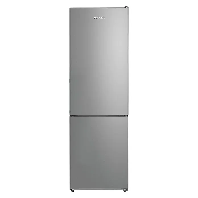 Edesa Nevera combi EFC-1821 NF - Contenido útil total: 310 l, 63 x 59,5 x 188 cm, Acero inoxidable - Vista frontal