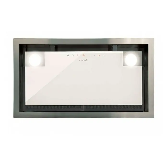 Cata Campana integrable GC DUAL A WH - Ancho: 79,2 cm, Potencia de aire máx.: 820 m³/h en modo intensivo, Blanco - Vista frontal