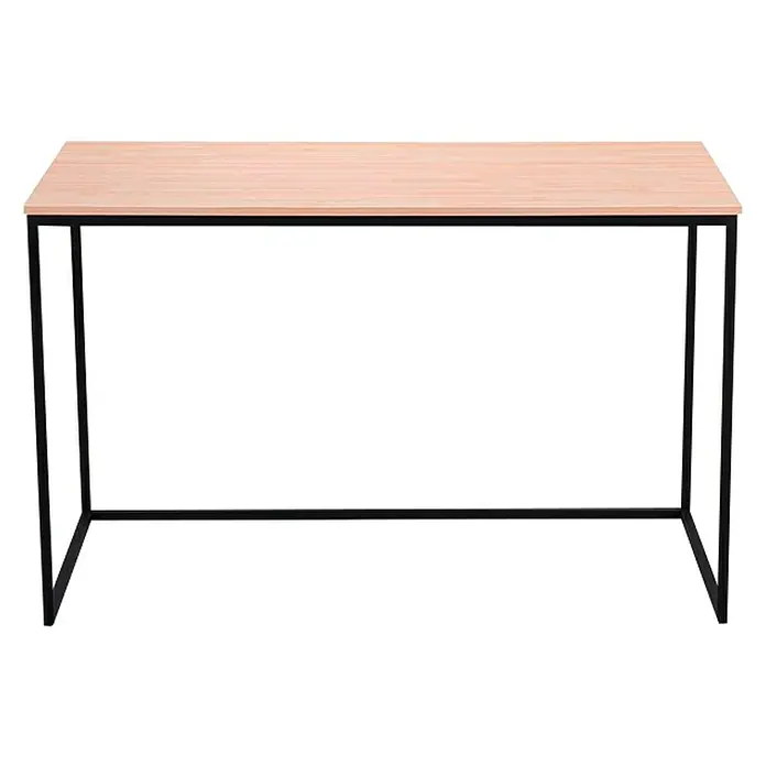 Mesa de escritorio - L x An x Al: 60 x 120 x 75 cm, Color del armazón: Negro - Vista frontal