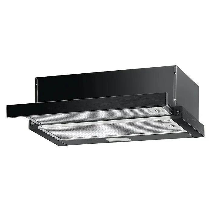 Mepamsa Campana integrable Slimline - Ancho: 60 cm, Potencia de aire máx.: 310 m³/h, Negro - Vista angular