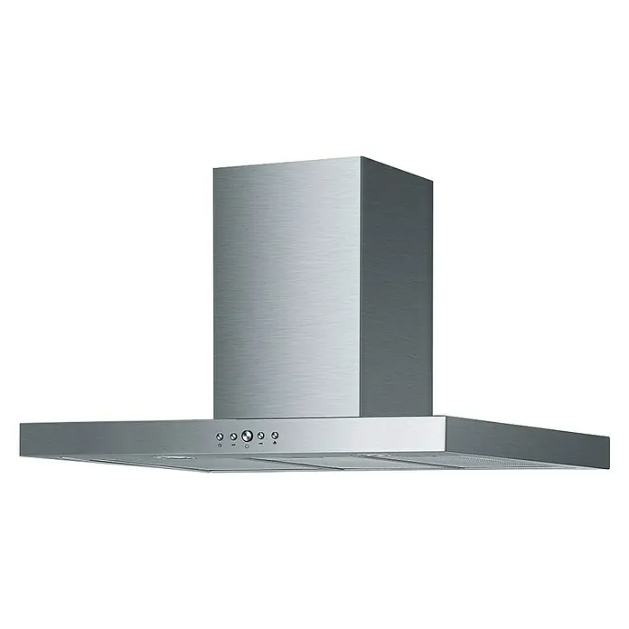 Mepamsa Campana decorativa Silueta XLA - Ancho: 90 cm, Potencia de aire máx.: 590 m³/h, Acero inoxidable - Vista angular