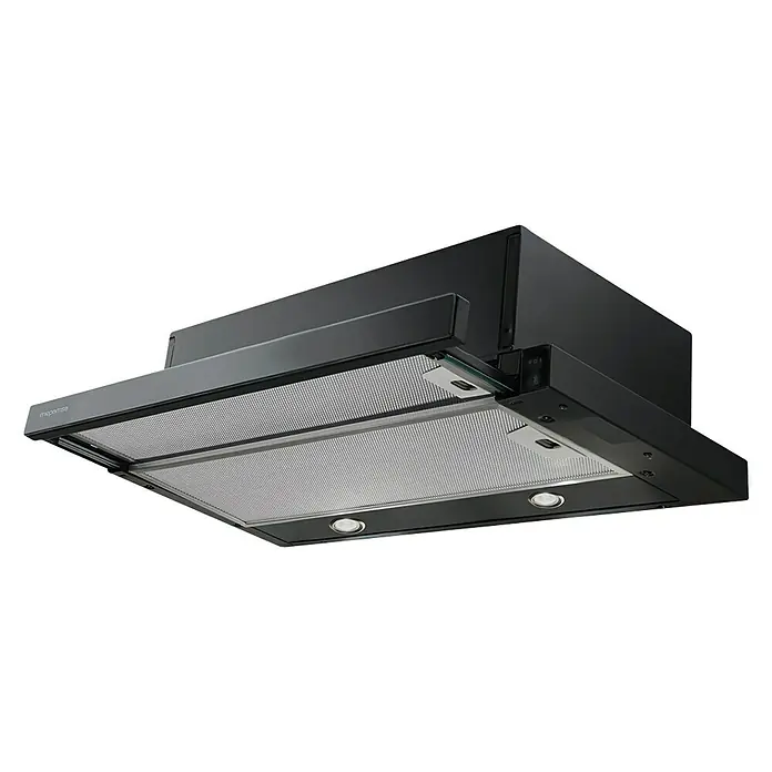 Mepamsa Campana integrable Superline Glass - Ancho: 60 cm, Potencia de aire máx.: 400 m³/h, Negro - Vista angular