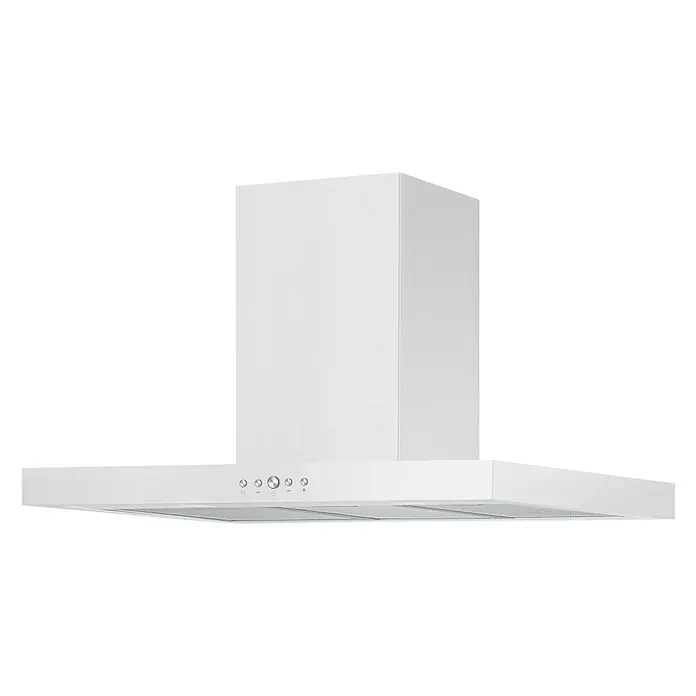 Mepamsa Campana decorativa Silueta XLA - Ancho: 90 cm, Potencia de aire máx.: 590 m³/h, Blanco - Vista angular