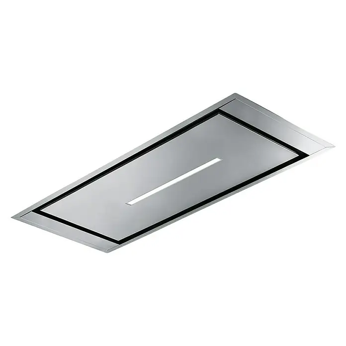 Mepamsa Campana para isla Cielo Slim - Ancho: 120 cm, Potencia de aire máx.: 700 m³/h, Acero inoxidable - Vista angular