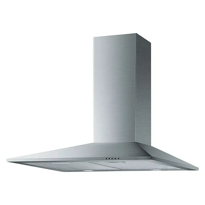 Mepamsa Campana decorativa Piramide Plus - Ancho: 70 cm, Potencia de aire máx.: 290 m³/h, Acero inoxidable - Vista angular