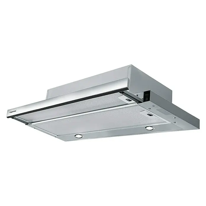 Mepamsa Campana integrable Superline - Ancho: 70 cm, Potencia de aire máx.: 400 m³/h, Acero inoxidable - Vista angular